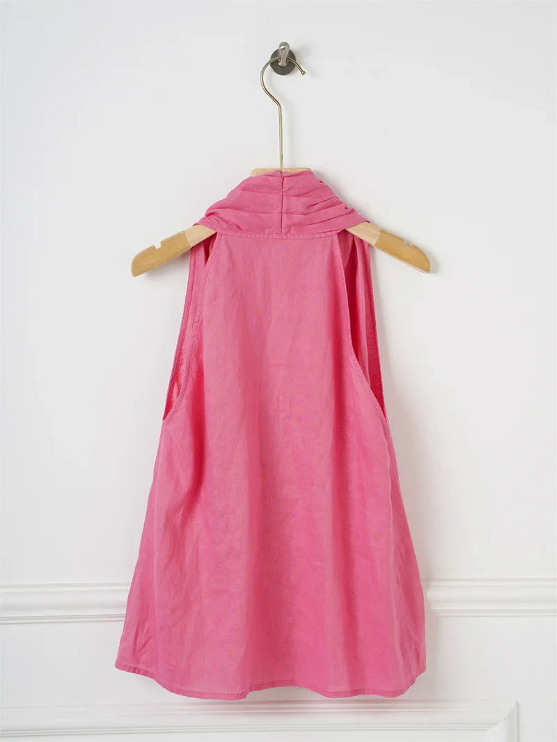 Valienne | Drape Linen Vest