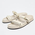 Maribel | Twin Strap Flats