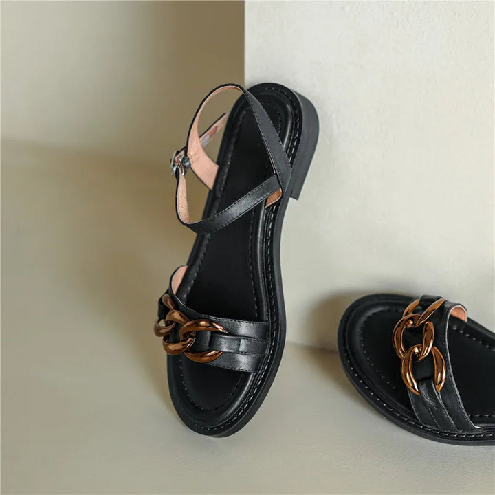 Catania | Leather Chain Sandal