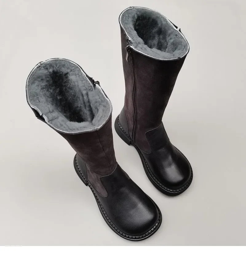 Aubrey | Shearling Riding Boots