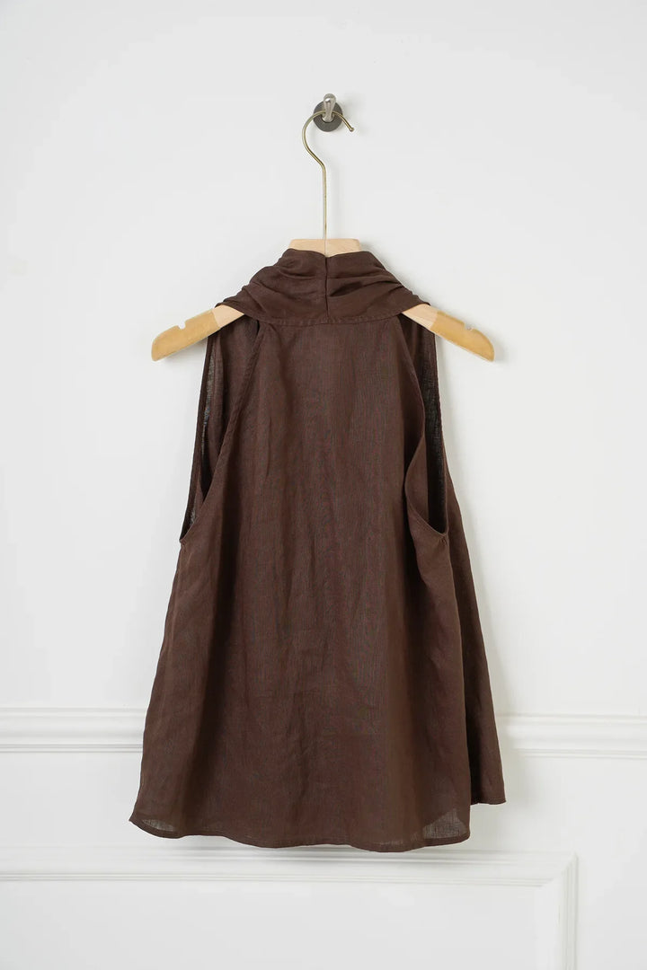 Valienne | Drape Linen Vest