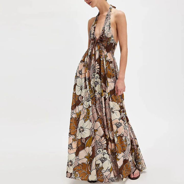 Cheela | Halter Maxi Beach Dress