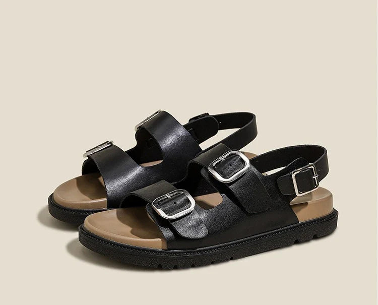 Andrea | Rose Strap Sandals