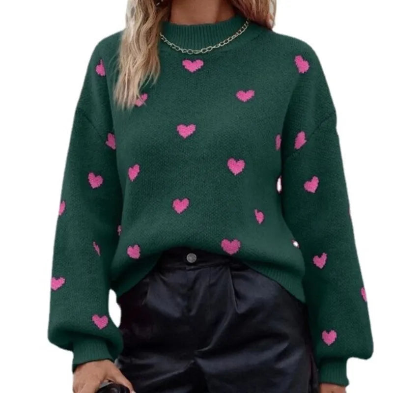 Cozy Yara Knit Sweater featuring a charming heart detail, perfect for stylish warmth in any season. - 6
