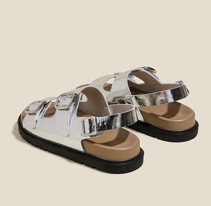 Andrea | Rose Strap Sandals