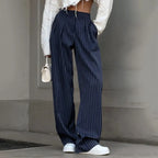 Lola | Striped Fabric Pants for Women