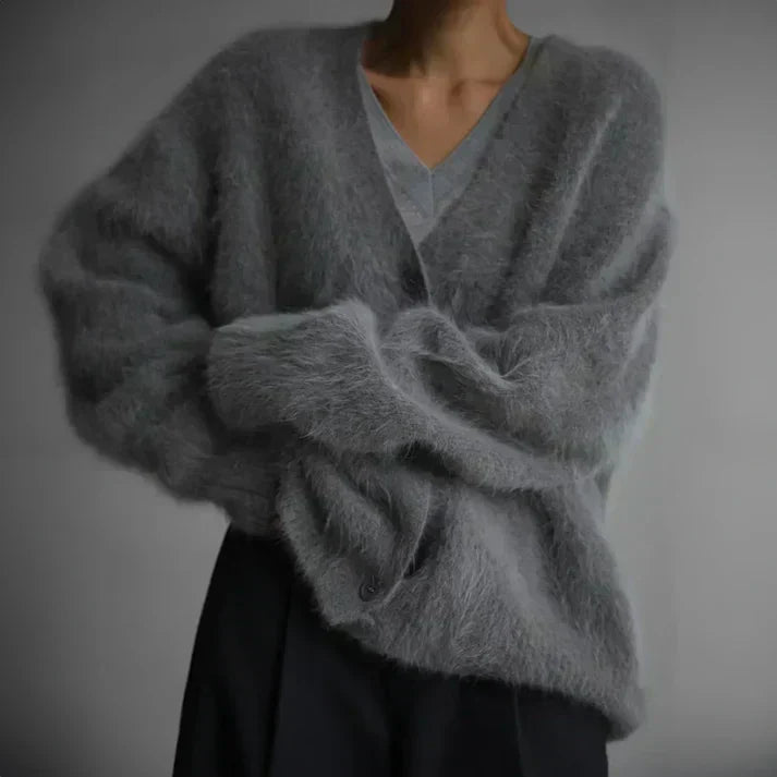Perry Oversized Sweater for Women in soft-touch fabric, featuring a cozy fit perfect for casual outings and lounging at home. - 7