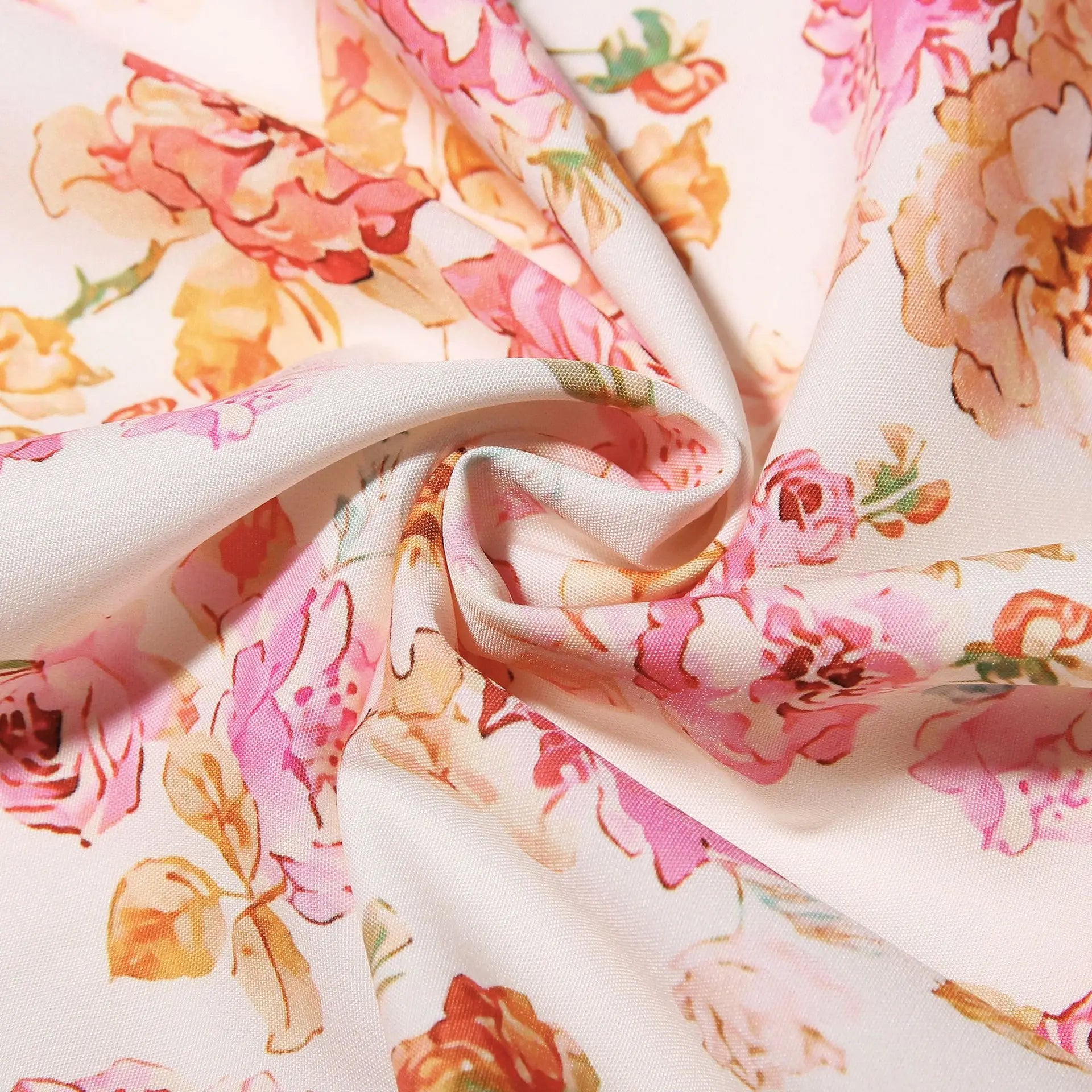 Mira Floral Midi Dress | Cotton, Corset-Inspired, High Slit, Wedding Guest & Summer Dresses - 21