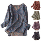 Kairo Crosswrap Blouse | Linen Blend, Asymmetrical Design for Women - 6
