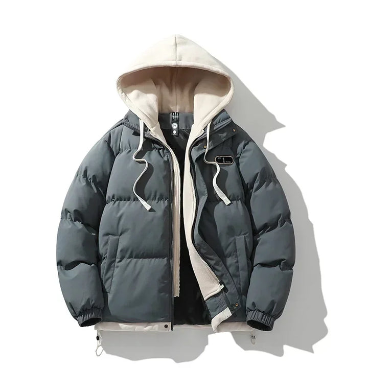 Women's Two-Piece Winter Jacket, Waterproof Shell, Adjustable Hood