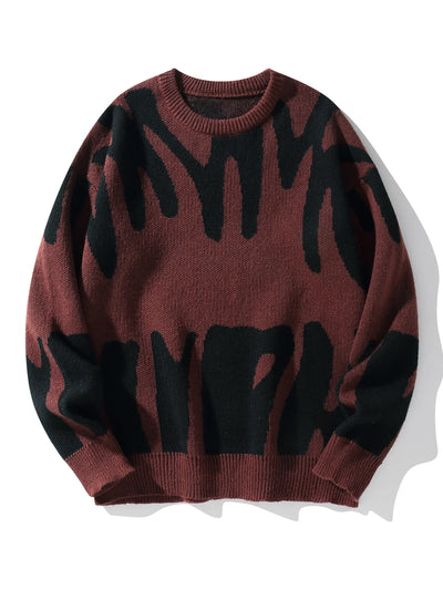 RONAN - CONTRAST KNIT MEN'S PULLOVER
