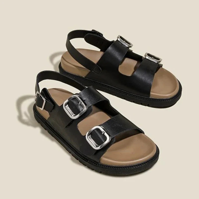 Andrea | Rose Strap Sandals