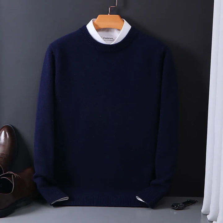 Alessio Men’s Sweater in premium soft knit, featuring a stylish slim fit design perfect for casual or formal occasions. - 8