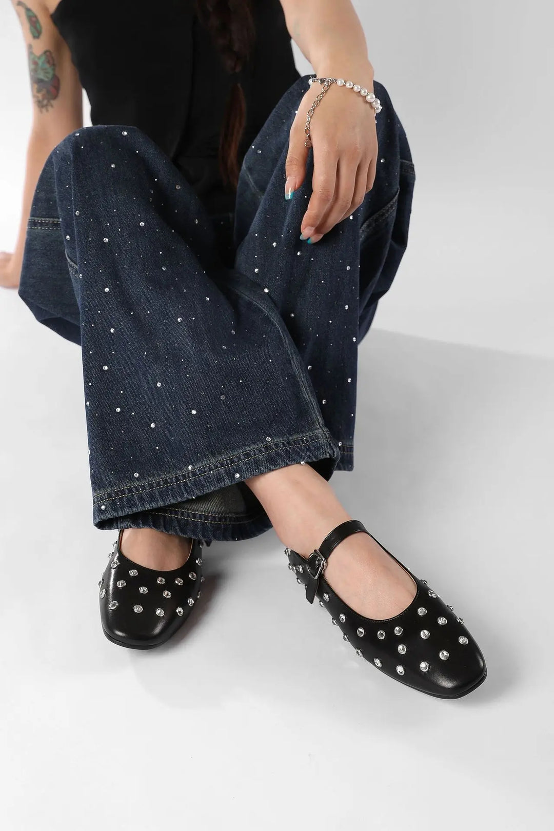 Evelyna | Studded Mary Janes