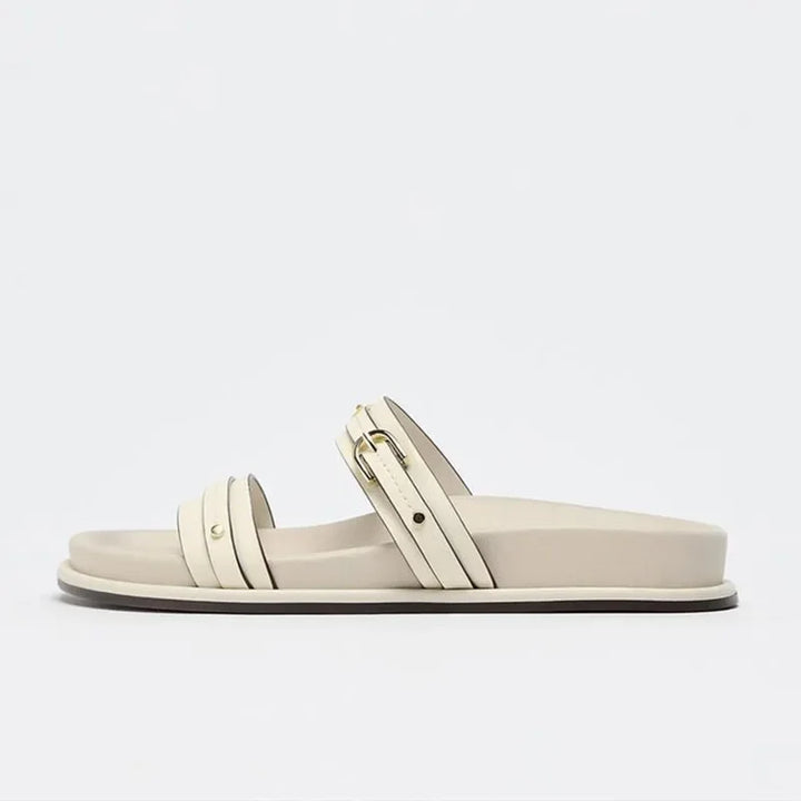 Maribel | Twin Strap Flats
