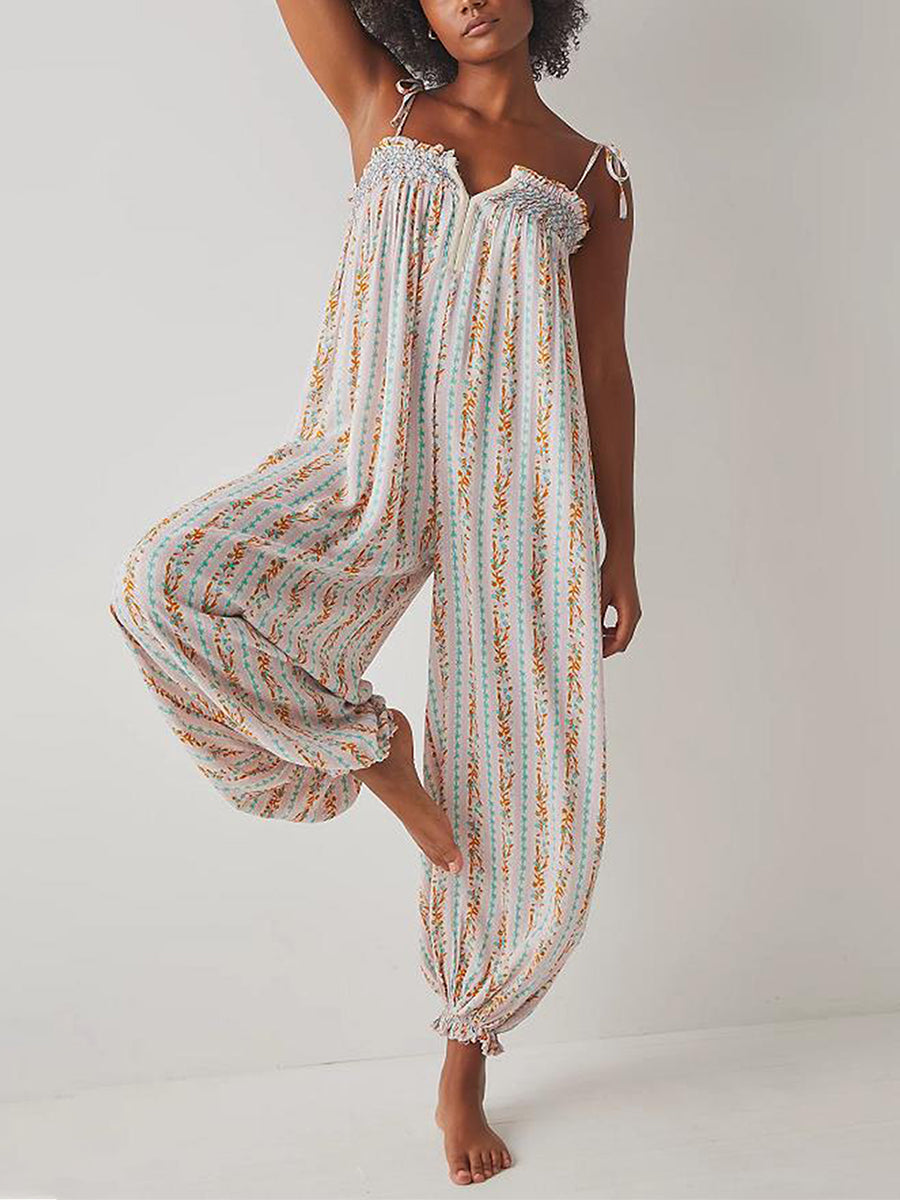 Elysian Boho Jumpsuit Women | Lightweight, Relaxed Fit, Wide-Leg Silhouette - 1