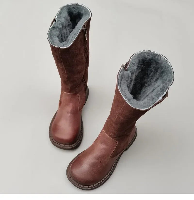 Aubrey | Shearling Riding Boots