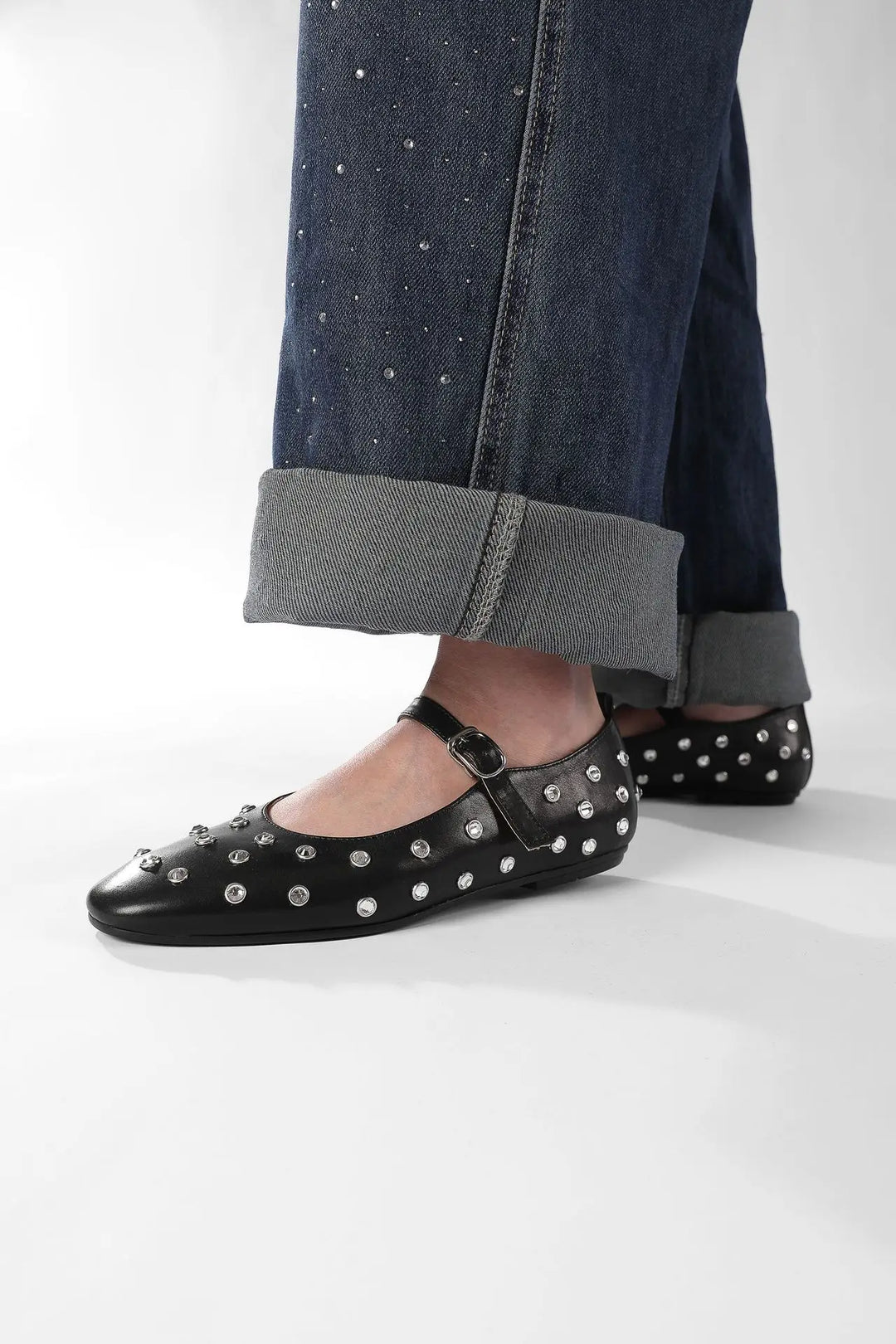 Evelyna | Studded Mary Janes