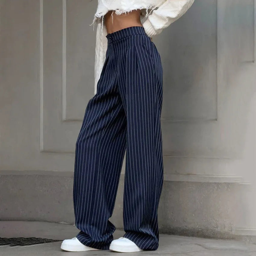 Lola | Striped Fabric Pants for Women