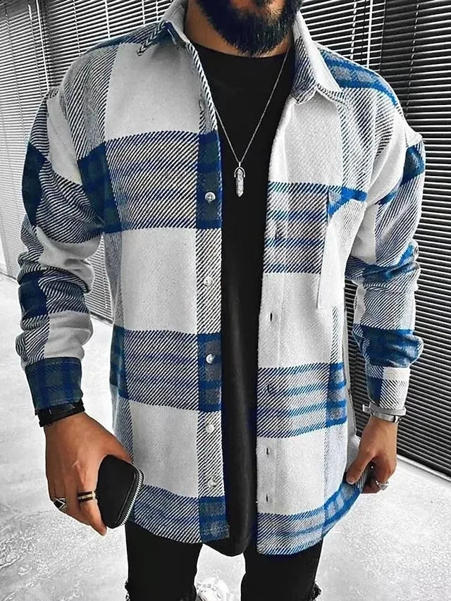 Elysian Winter Shirt featuring a stylish long-sleeve design with a classic check pattern, perfect for cozy seasonal wear. - 5