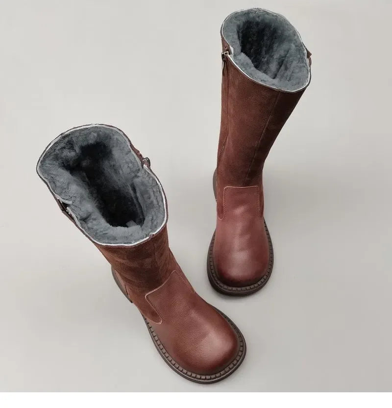 Aubrey | Shearling Riding Boots