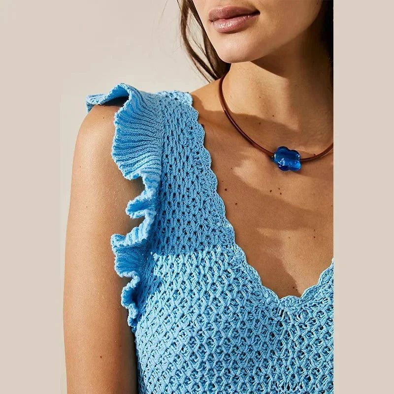 Maribelle | Crochet Beach Mini Dress
