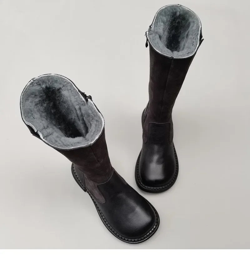 Aubrey | Shearling Riding Boots