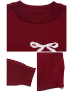 Bow | Jacquard Pullover Sweater