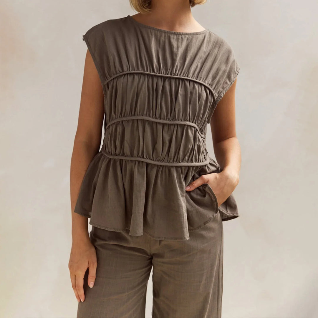 Dashi | Peplum Top