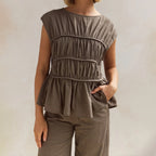 Dashi | Peplum Top