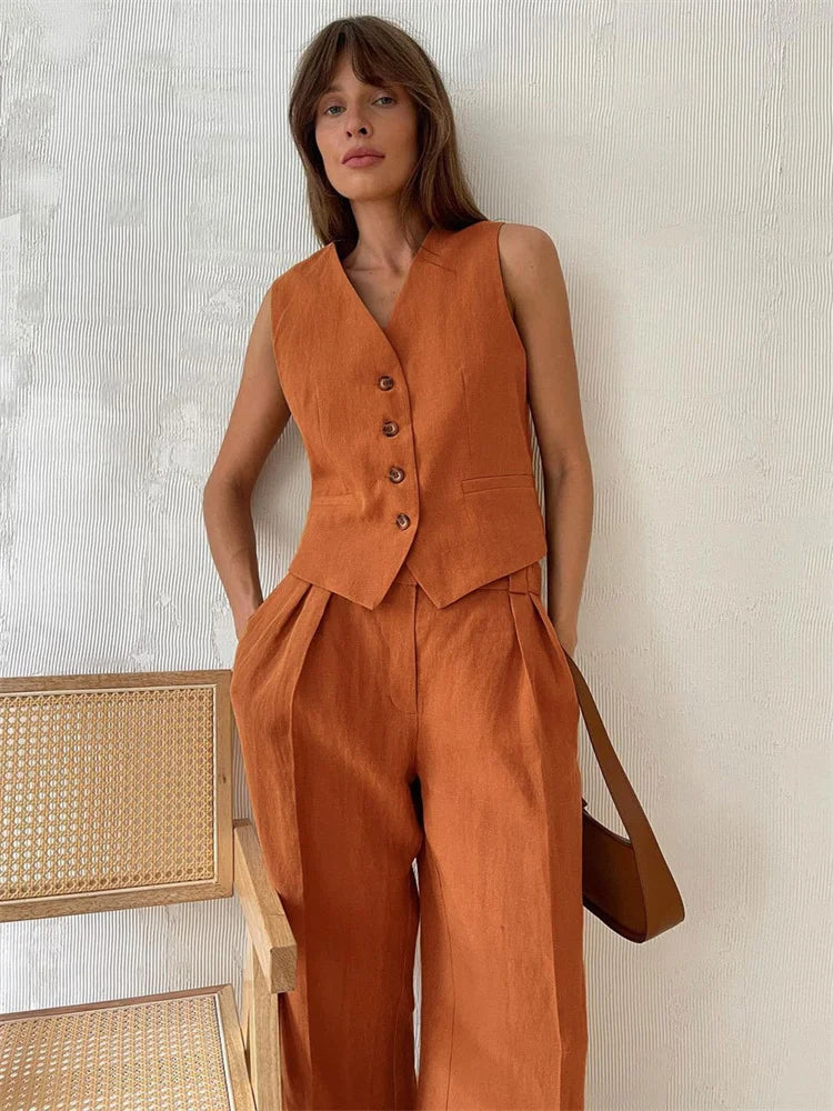 Marlowe | Linen Trouser Set