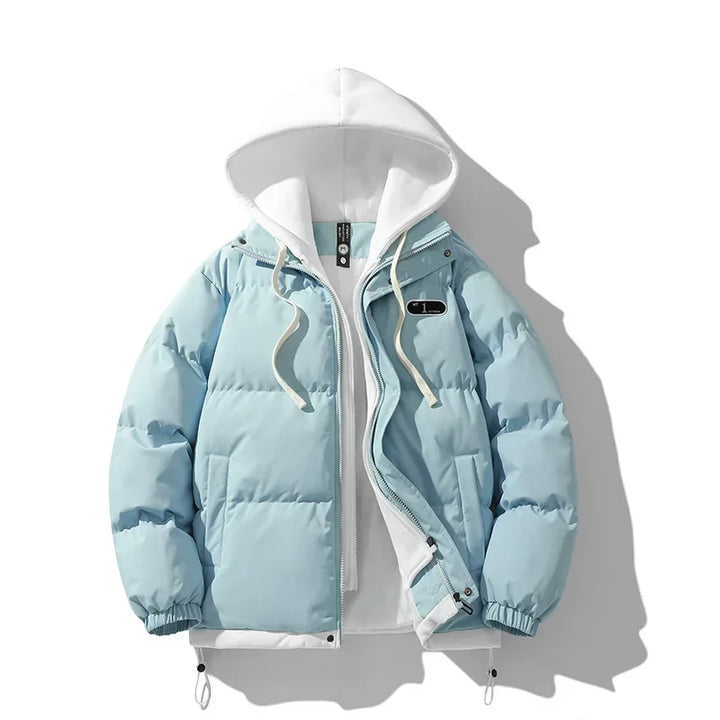 Women's Two-Piece Winter Jacket, Waterproof Shell, Adjustable Hood