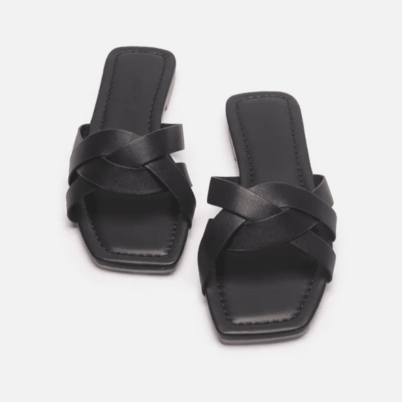 Orielle | Woven Slide Sandals