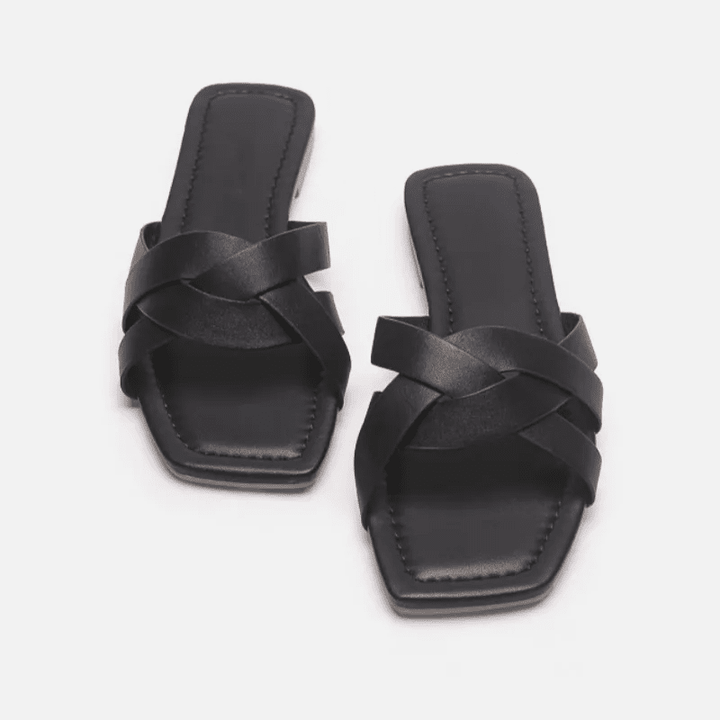 Orielle | Woven Slide Sandals