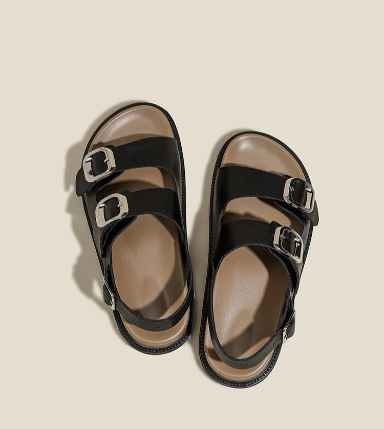 Andrea | Rose Strap Sandals