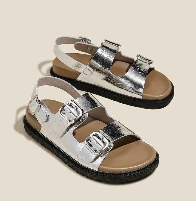 Andrea | Rose Strap Sandals