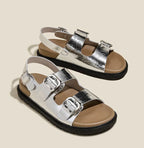 Andrea | Rose Strap Sandals