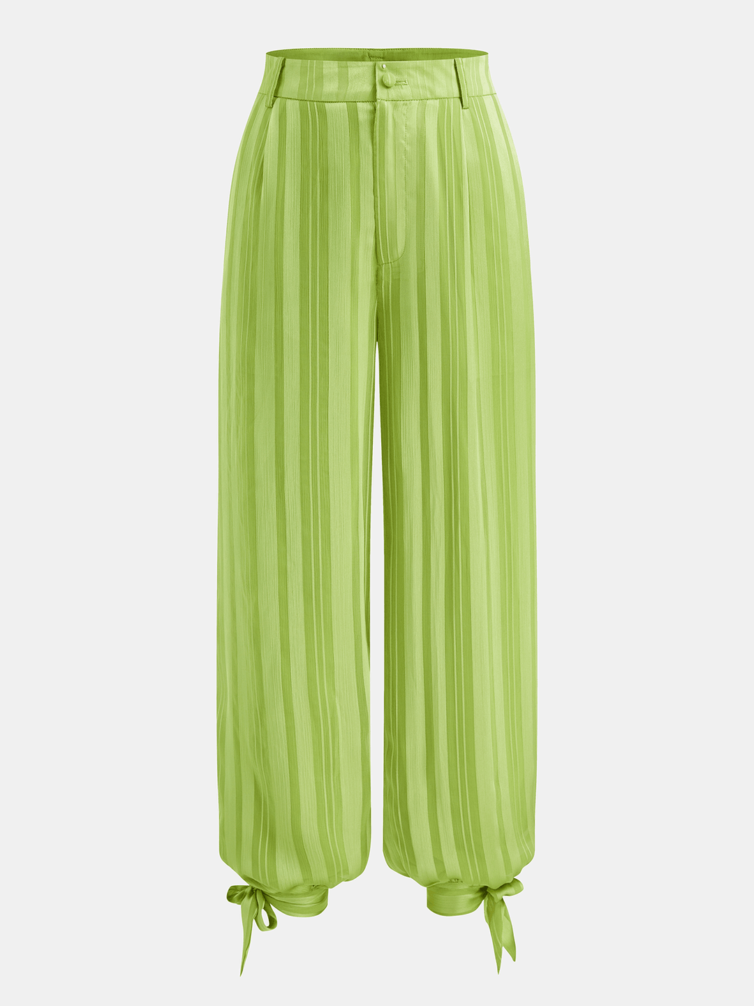 Satin Striped Women's Set | Comfortable Loungewear with Halter Top and Jogger Pants 4