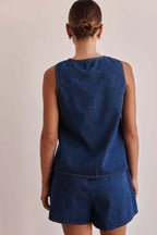 Doretta | Denim Tie Set