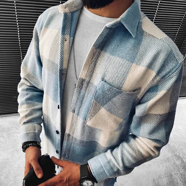 Elysian Winter Shirt featuring a stylish long-sleeve design with a classic check pattern, perfect for cozy seasonal wear. - 10