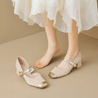 Bellore | Pearl-Tip Mary Janes