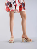 Célie | Natural Woven Heels