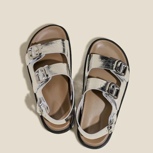 Andrea | Rose Strap Sandals