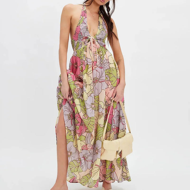 Cheela | Halter Maxi Beach Dress