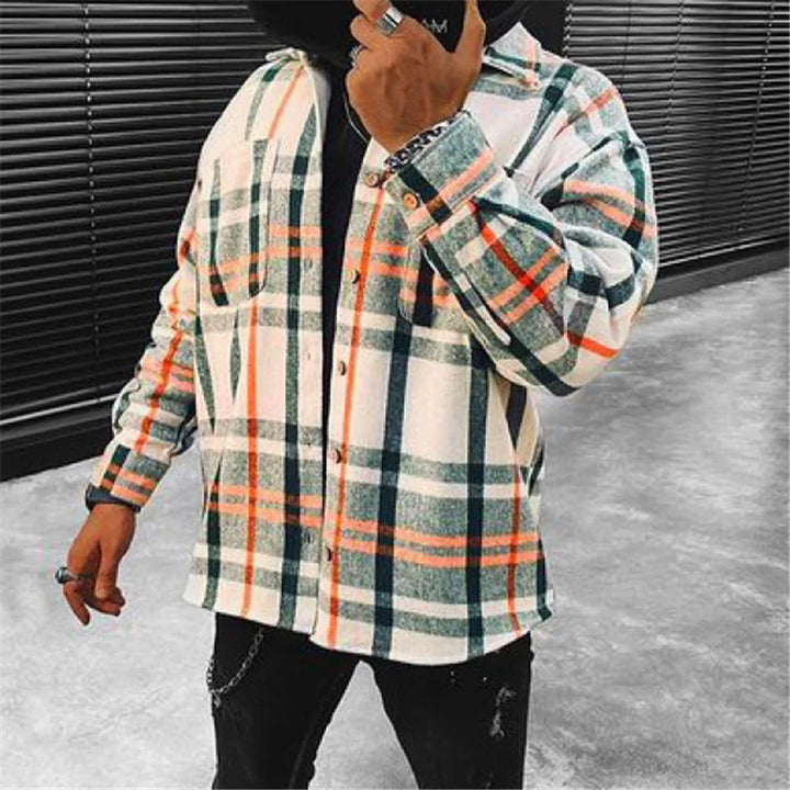 Elysian Winter Shirt featuring a stylish long-sleeve design with a classic check pattern, perfect for cozy seasonal wear. - 6