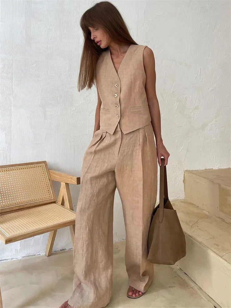 Marlowe | Linen Trouser Set