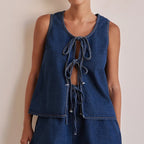 Doretta | Denim Tie Set
