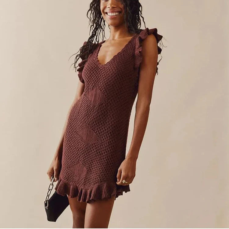 Maribelle | Crochet Beach Mini Dress