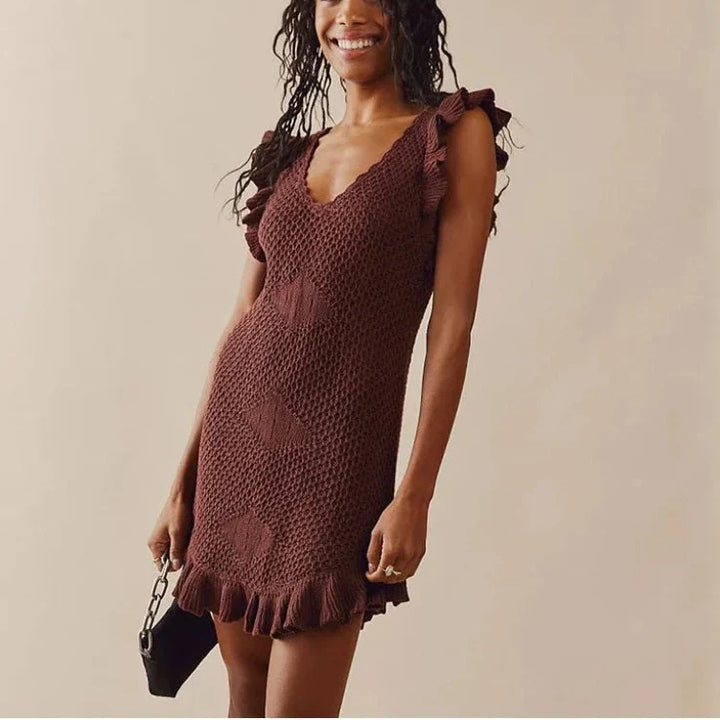 Maribelle | Crochet Beach Mini Dress
