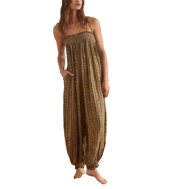 Elysian Boho Jumpsuit Women | Lightweight, Relaxed Fit, Wide-Leg Silhouette - 26